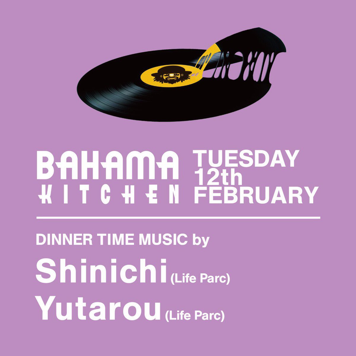 ttfshinichi's tweet photo. 2/12 @BAHAMA_KITCHEN
でLounge回させてもらってます(´ཀ`)
@Yutarou_bb
@coffee_provider
#LifeParc
19:00〜終電 https://t.co/Ckms7lxNYq