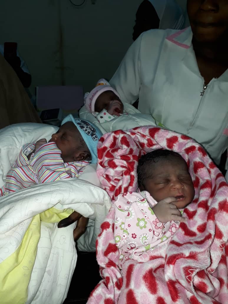 sire_othello's tweet photo. The wife to Ardo-Kola LG coordinator of the #IwillVoteAtiku group gave birth to triplets when The Eagle @atiku landed yesterday in Jalingo! Harbinger of good things to come.
Taraba is fully Atikulated!
#LetsGetNigeriaWorkingAgain https://t.co/PE2e1UQVXo