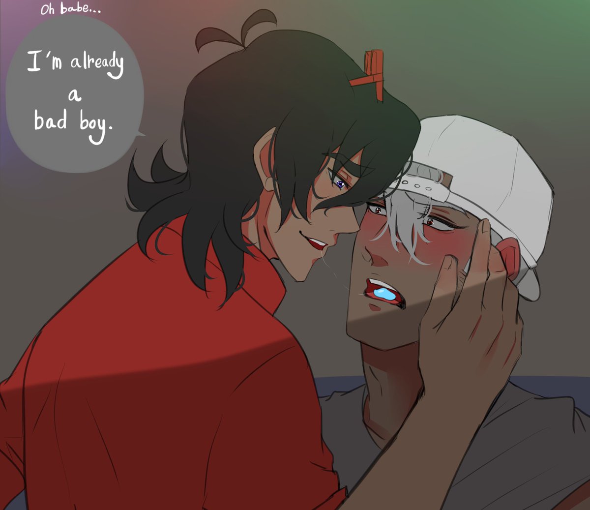 applepieken's tweet photo. Listen. Frat #Sheith AU where Keith and Shiro first meet and Keith who's already a little buzz does something super bold when his crush, Shiro, tries to hit on him. https://t.co/wCmaRTArLI