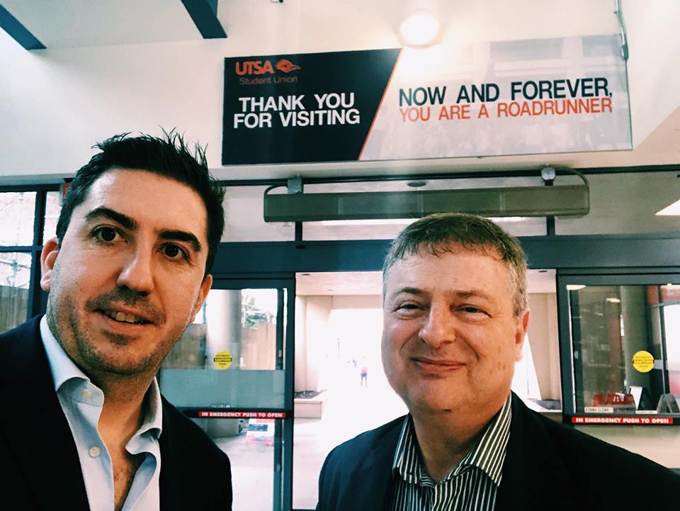 aes_abroad's tweet image. Next stop for Steve and Leslie on their trip to the US was a visit to @AlamoColleges1 and @UTSA - Thank you for having us!🇺🇸🇬🇧📍#studyabroad #londoninternships #london