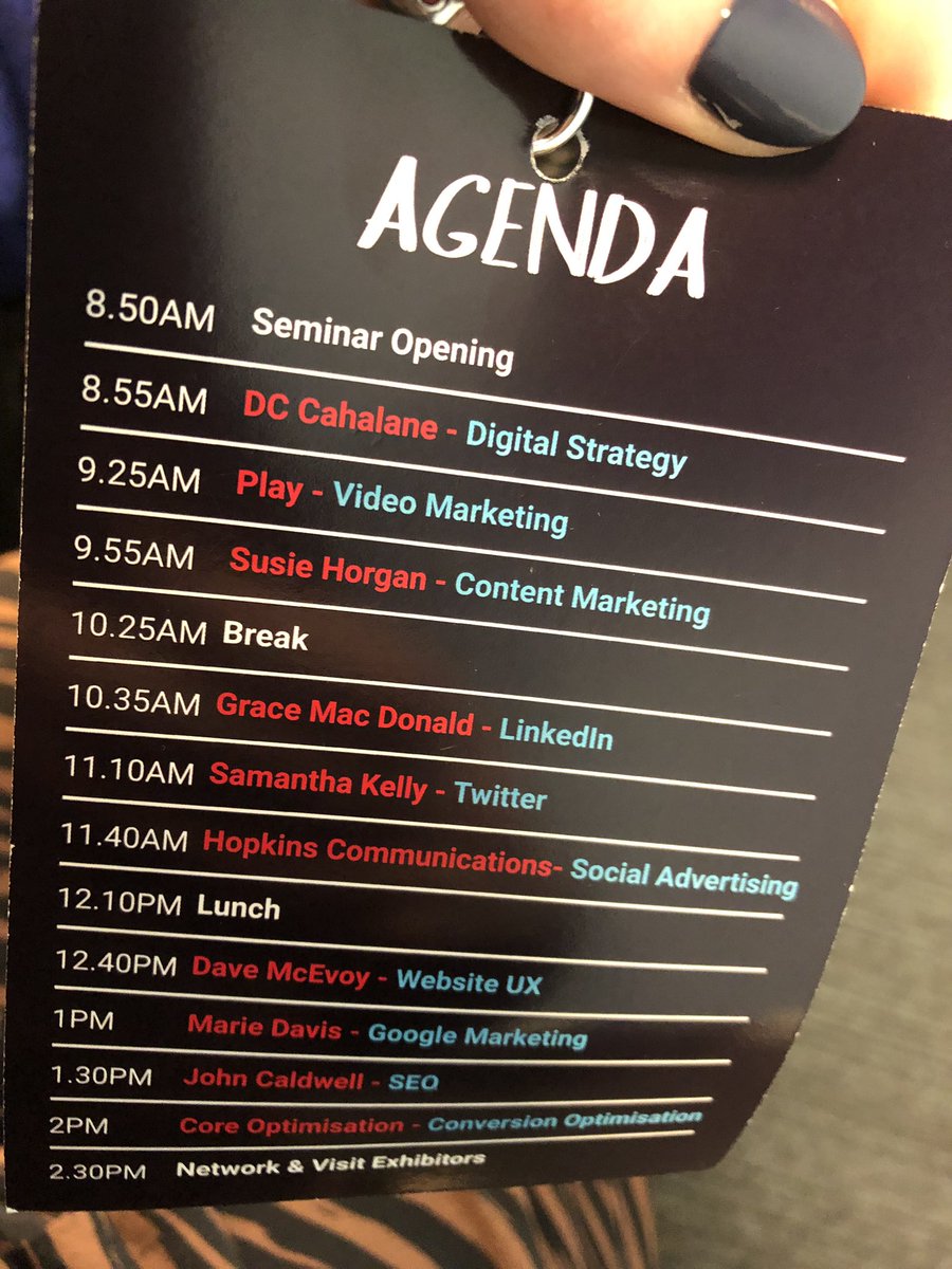 NiamhMurphyETC's tweet image. Great agenda for the day ahead #amplifydigi