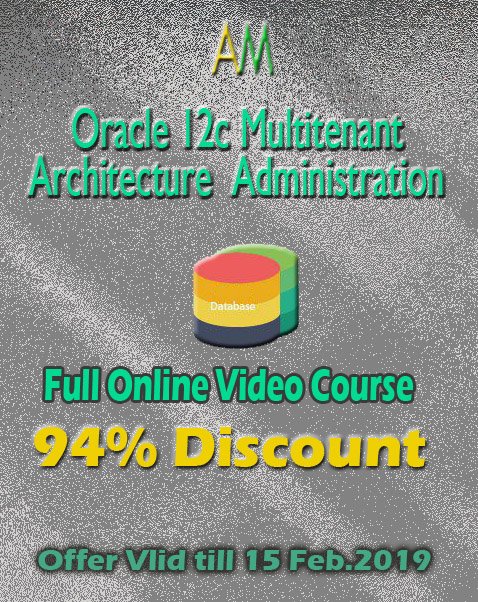 OracleCourse's tweet photo. Unbelievable Offer for our friends, Valid before 16 February for 10.99$ coupon for any following course:
3-Oracle 12c Multitenant Architecture Administration
https://t.co/Wjgum6ZS23
#TechTuesday #tribetour #tomee #TIBCOIntegration #TIBCONOW #TruffleCon #TimesTenScaleout #oracle https://t.co/nesWnsfnVW