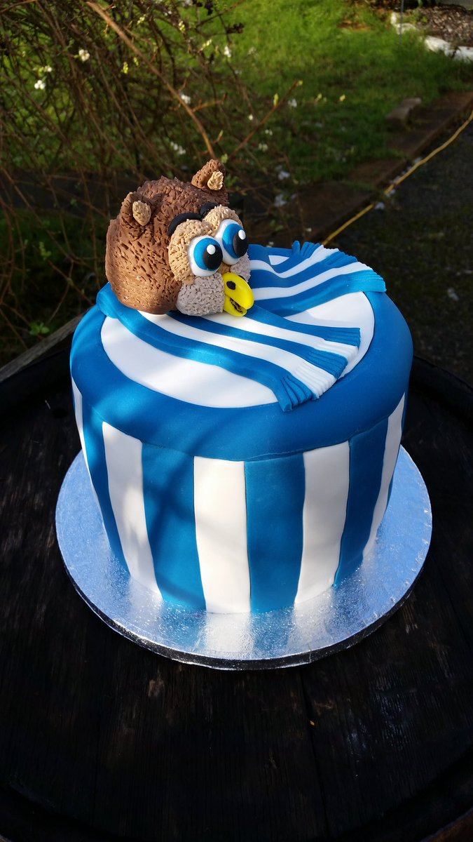 An avid <a href="/swfc/">Sheffield Wednesday</a> supporter may be hundreds of miles away 'up north,' but he certainly had the 'Owls' round for tea. #Sheffield #Mascot #football #cake