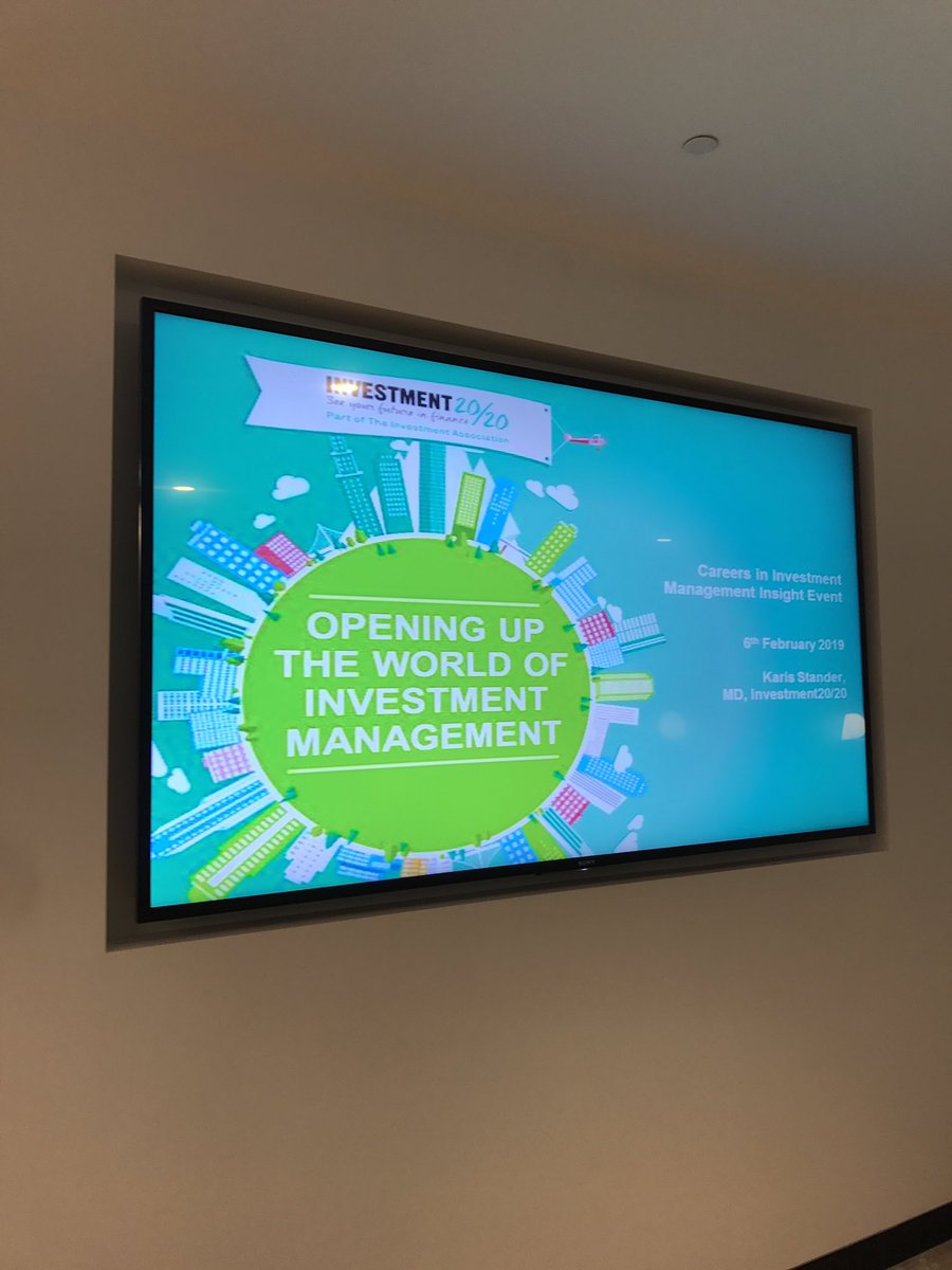 Looking fwd to hearing the latest about how our pupils can move into careers in investment management (thanks <a href="/Investment_2020/">INVESTMENT20/20</a> <a href="/Schroders/">Schroders</a>)