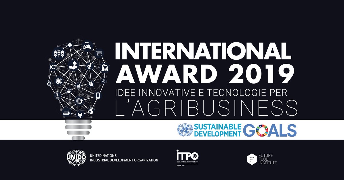 #FutureFood e <a href="/ITPO_Italy/">UNIDO ITPO Italy</a> lanciano la terza edizione dell’#InternationalAward2019 in Agribusiness per promuovere innovazione e sostenibilità nei paesi in via di sviluppo! 🏆🍎🌽🚜 
É possibile candidarsi fino al 31 marzo a questo link: unido.it/award2019 #UNIDOITPOItalyAward
