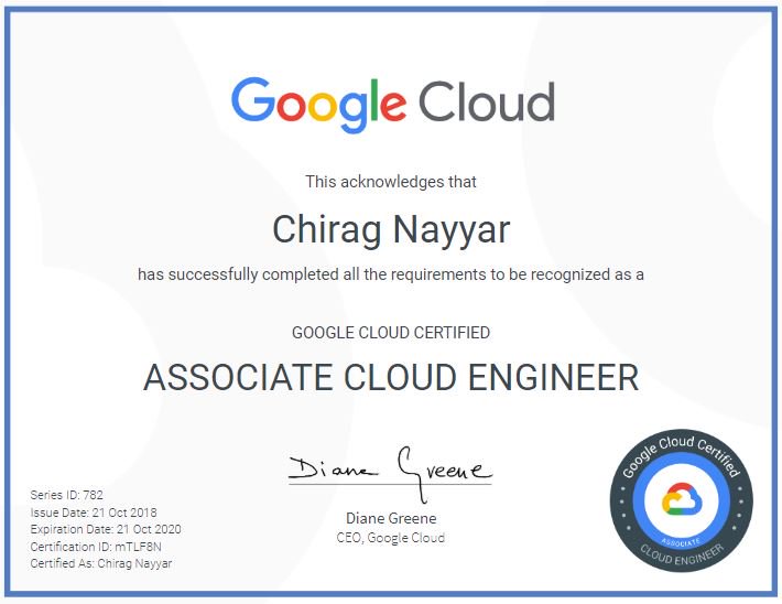chiragnayyar's tweet image. Three down, Three More to go. Sat for Pilot Architect Pro, Beta Developer Pro and regular Cloud Engineer.

This month will be full of fun with Google Cloud Learning and practise 

@gcloudpartners #gcpcertification #continous #learning #cloud #architect #developer #engineer