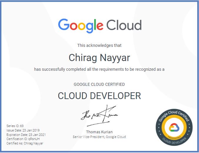 chiragnayyar's tweet image. Three down, Three More to go. Sat for Pilot Architect Pro, Beta Developer Pro and regular Cloud Engineer.

This month will be full of fun with Google Cloud Learning and practise 

@gcloudpartners #gcpcertification #continous #learning #cloud #architect #developer #engineer