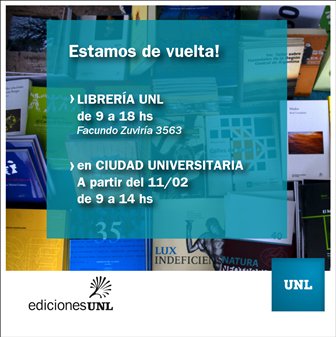 EdicionesUNL's tweet photo. 📌Importante!!!
#EdicionesUNL #Librerías https://t.co/lf0h2avHNg