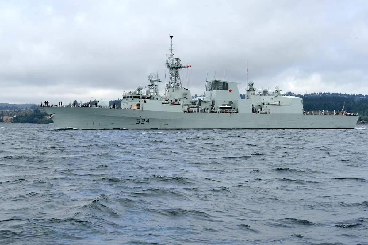 CanadianForces's tweet image. #HMCSRegina, accompanied by Naval Replenishment Unit Asterix, departed its homeport of Esquimalt today for a deployment to the Asia-Pacific and Middle East regions. #OpPROJECTION #OpARTEMIS #RCNavy #ExcellenceAtSea
canada.ca/en/department-…