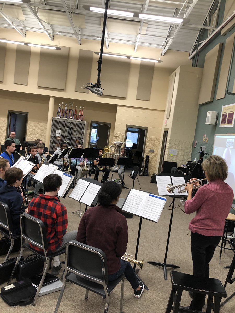 Garfield’s 8th grade band is participating in a video conference with Dr. Garrett Hope, an award winning composer of film and concert music. The band members performed his full band arrangement titled, "In This Land, Everything!" and engaged in conversation about his career.