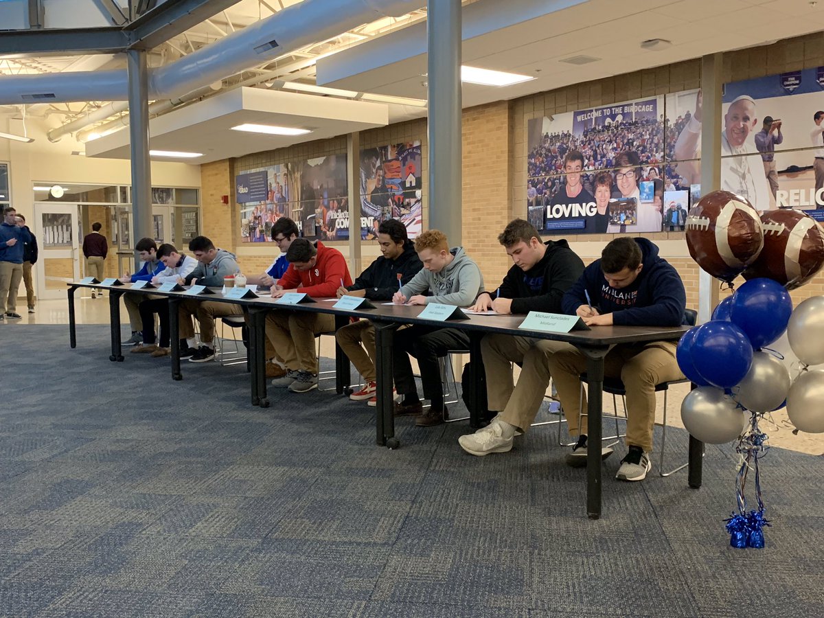 CPVarsitySports's tweet photo. Congratulations to all of the signees who participated in Signing Day this morning! Football, baseball and lacrosse athletes were all represented. #GoJays https://t.co/aAy3EriFLA