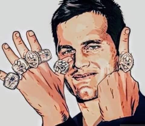 pix Tom Brady Rings Drawing tom brady bill belichick