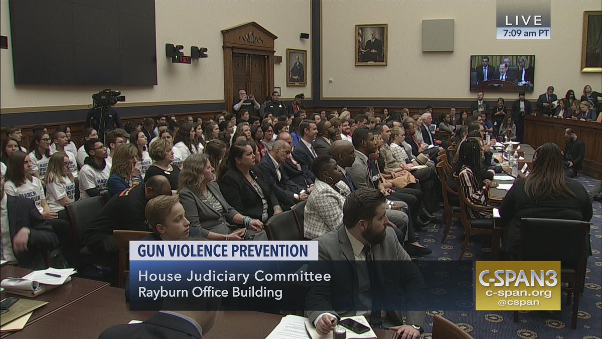 cspan's tweet photo. .@HouseJudiciary @JudiciaryGOP hearing on Gun Violence – LIVE on C-SPAN3, @cspanRadio &amp; online here: https://t.co/tQLsugOaev https://t.co/BGuBPjnljy