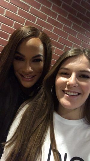 GirlUp's tweet image. It's National Girls and Women in Sports Day! @GirlUp Teen Advisor Ali met @WWE Star @NiaJaxWWE to talk about #SportsForaPurpose 🏐🏋️🏅 Check out her blog on the experience! 👉 buff.ly/2RERVjf 
#NGWSD #WomeninSports #girlsinsports @WWECommunity