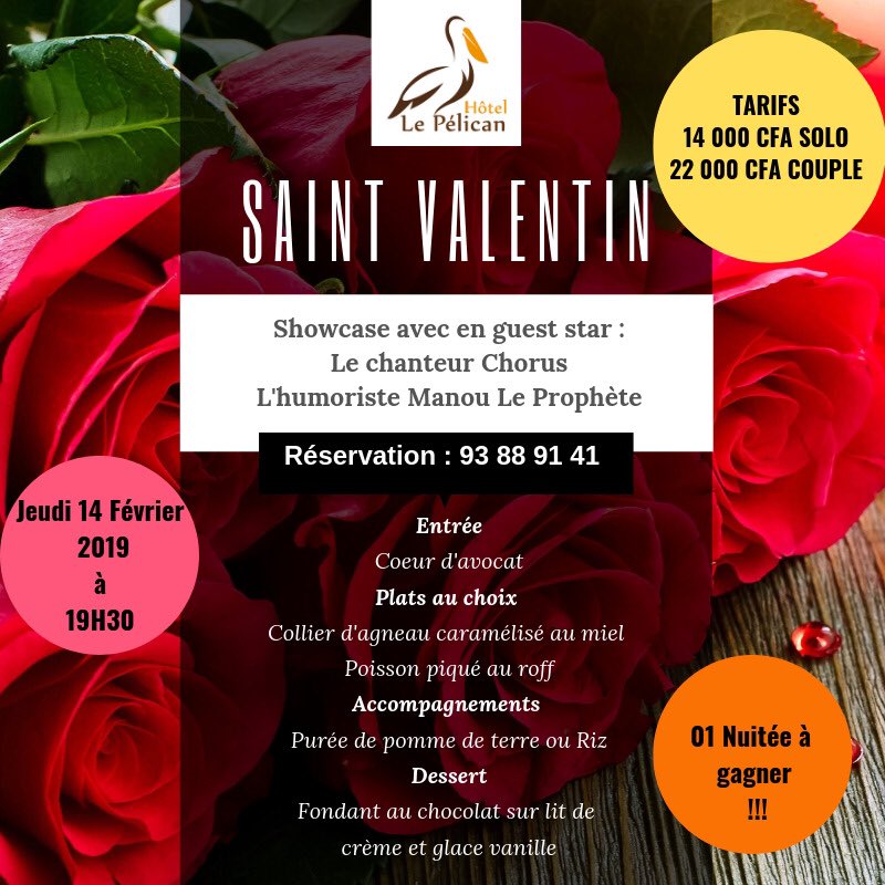 beafricastar's tweet photo. SHOWCASE LIVE LOVE DE DINGUE EN VUE. CUPIDON PEUT S'OFFRIR TRANQUILLEMENT DES VACANCES avec @chorusofficiel et ses musiciens, dans un océan de rêve ( Hôtel le Pélican ) seul ou avec votre petit(e) ami(e), fiancé(e) ou encore époux(se) bref avec votre #oiseaubleu #stvalentinesday https://t.co/0qtWwzr58b