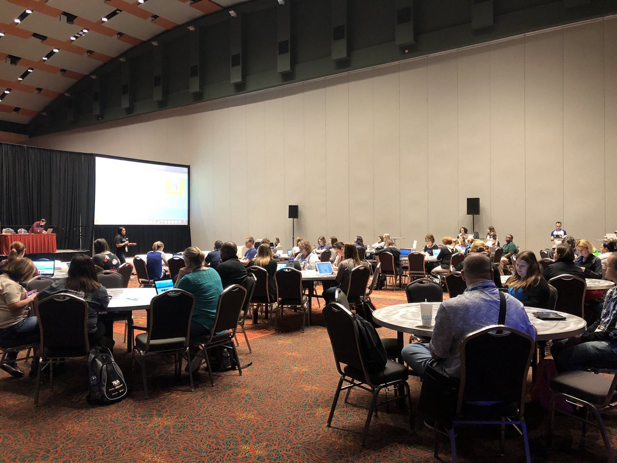 CoachTrevino9's tweet photo. Not to bad for our 1st experience we presented @TCEA Went in with the goal of #notbasicPD and the reception was awesome! Represented @CASTtechSchool like true professionals #TCEA19 

#ATX2020 #SAISD #digitalplayground 

@CoachTook @Coach_Apena @therealMQV @CASTtechSchool https://t.co/rvnYa5rrL4