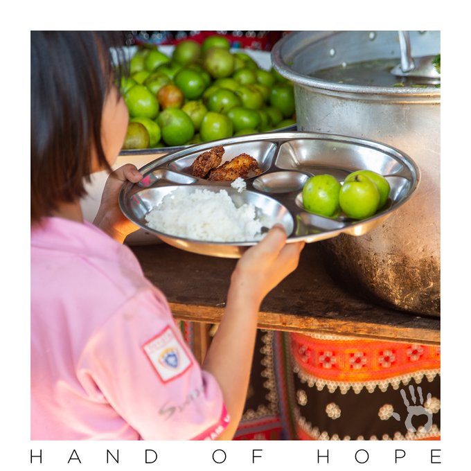 Because feeding hungry kids is your jam, more than 1,000 meals are served daily in Chiang Rai Province, Thailand. Thanks for sharing Christ and loving people through Hand of Hope World Missions! #HandOfHope #GiveHope