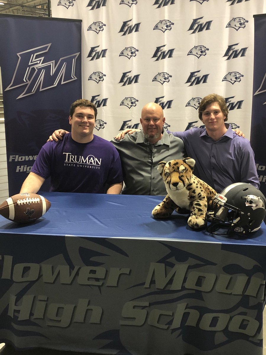 LandscapeDude52's tweet photo. Such a great day for these two Jags, @chancehill32 @AlvesCollin . I’m so very proud of them.  @SFA_Football @TrumanStateFB  are not only getting two great players, but they are getting two awesome young men. https://t.co/zg7v8zu7ct