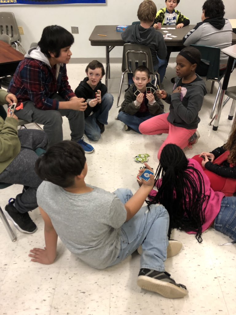 ahaines0915's tweet photo. Having a great time in math  @AngelaNine #globalplayday #oldschoolgames #nocomputers @matthewwygal @jvanheukelum https://t.co/a7x7uxOEy1