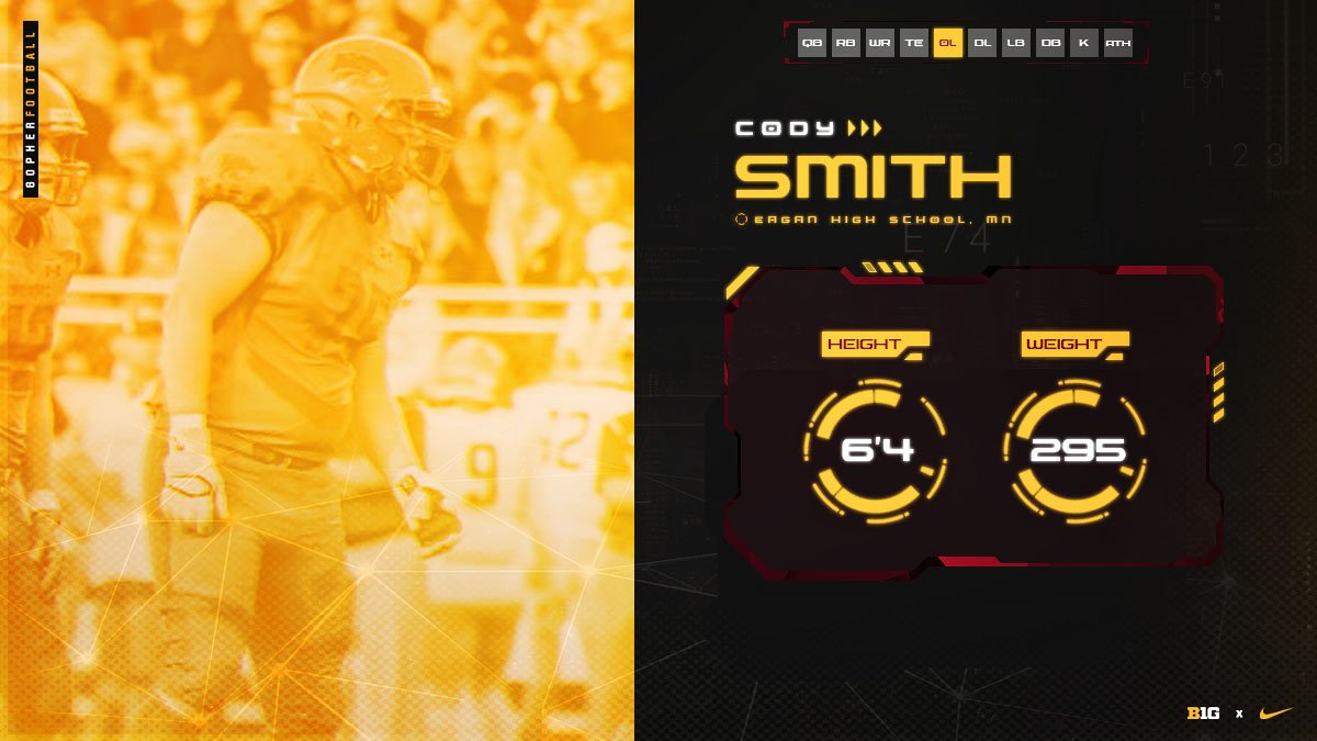 Cody Smith has a short commute from Eagan to Minneapolis and we can't wait to get him here! 

#Gophers #SkiUMah #RTB #NSD19
