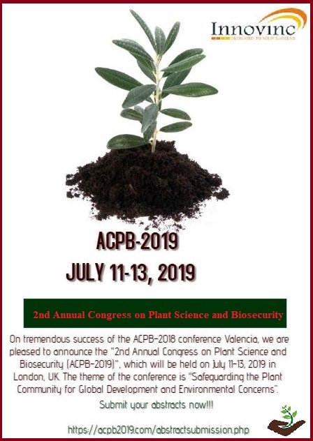 acpb2019london's tweet image. #ACPB2019 #PlantScienceConference @Innovinc Conf inviting you all the #researchers #Eminent #Speakers #Academic staff #Students of #PlantScience filed to discuss the current #Technologies involved in #PlantScience
Submit your #Abstracts now...
PS: acpb2019.com