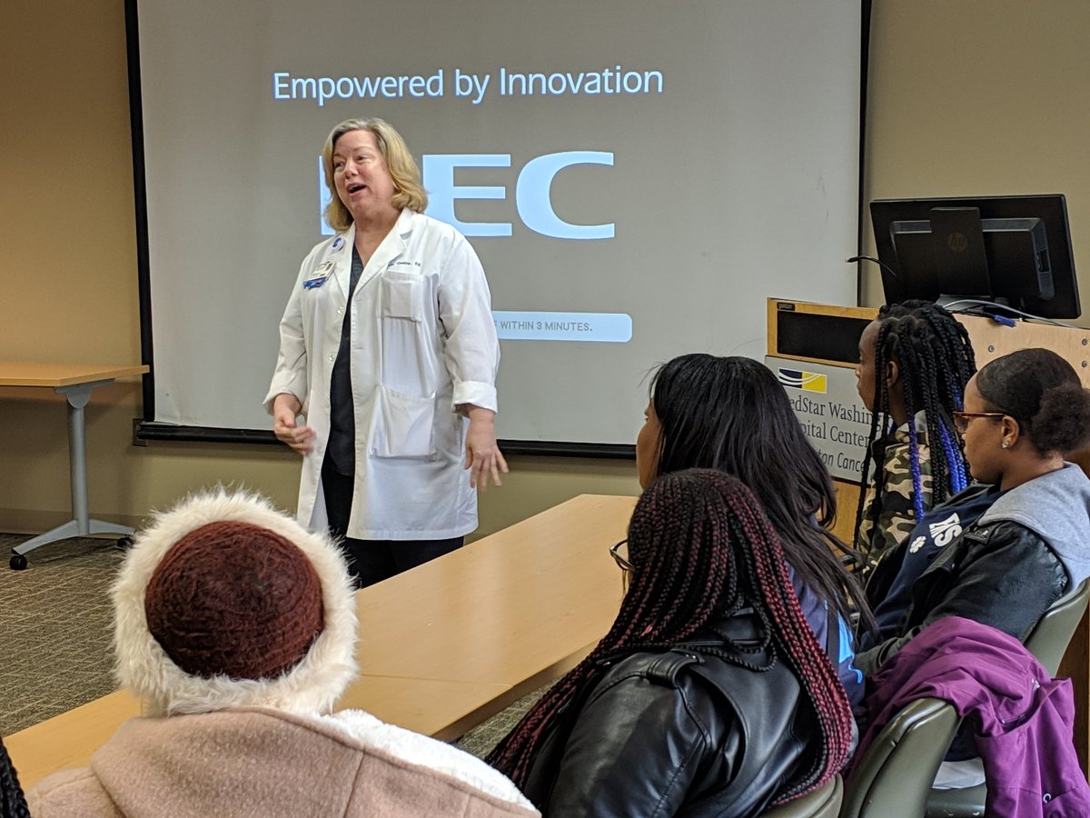 CompaniesCare's tweet photo. Our students are now hearing from one of our site supervisors, Nurse Linda.

"We treat everyone with the utmost respect." https://t.co/8ugKTPZxB6