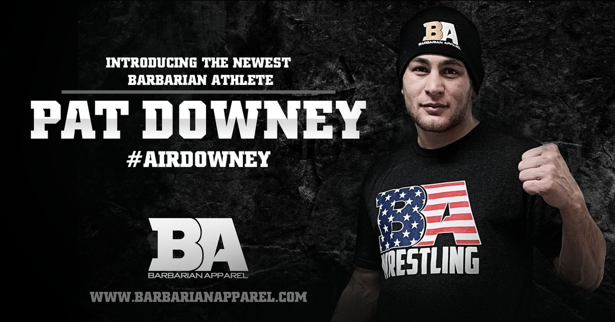 BarbarianWear's tweet photo. We would like to introduce our newest BA Athlete Pat Downey! #airdowney @iAmPatDowney @TheNJRTC @FloWrestling
#wrestle #wrestling #usawrestling #ufc #flowrestling #flo #njrtc #attachedassassin #tokyo2020 https://t.co/tfG5ZQO9B2