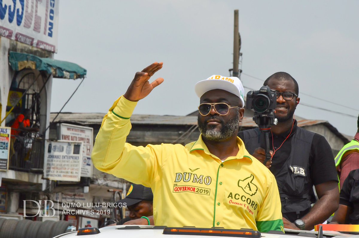 DumoLuluBriggs's tweet photo. I call on all Rivers people to stand up and make their PVCs count. Let us put an end to the era of governments that maltreat its own people. Let us mould a prosperous future for Rivers State together.
#VoteAccord2019
#Dumo2019
#DumoGoDoMore
#Accord 
#OnenessAndProgress https://t.co/gQmfaaFtkJ