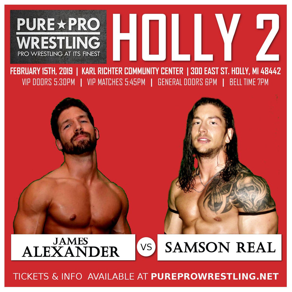 PPWPower's tweet photo. James Alexander goes 1-on-1 with Samson Real! Get tix now at https://t.co/Ow7UUj3Edt
#prowrestling #indywrestling #HollyMichigan #Michigan #perfectiondefined #realrizers #indiewrestling #wwe #ppw #wrestlingcommunity #wrestling https://t.co/fZQ1Qh6ZYP