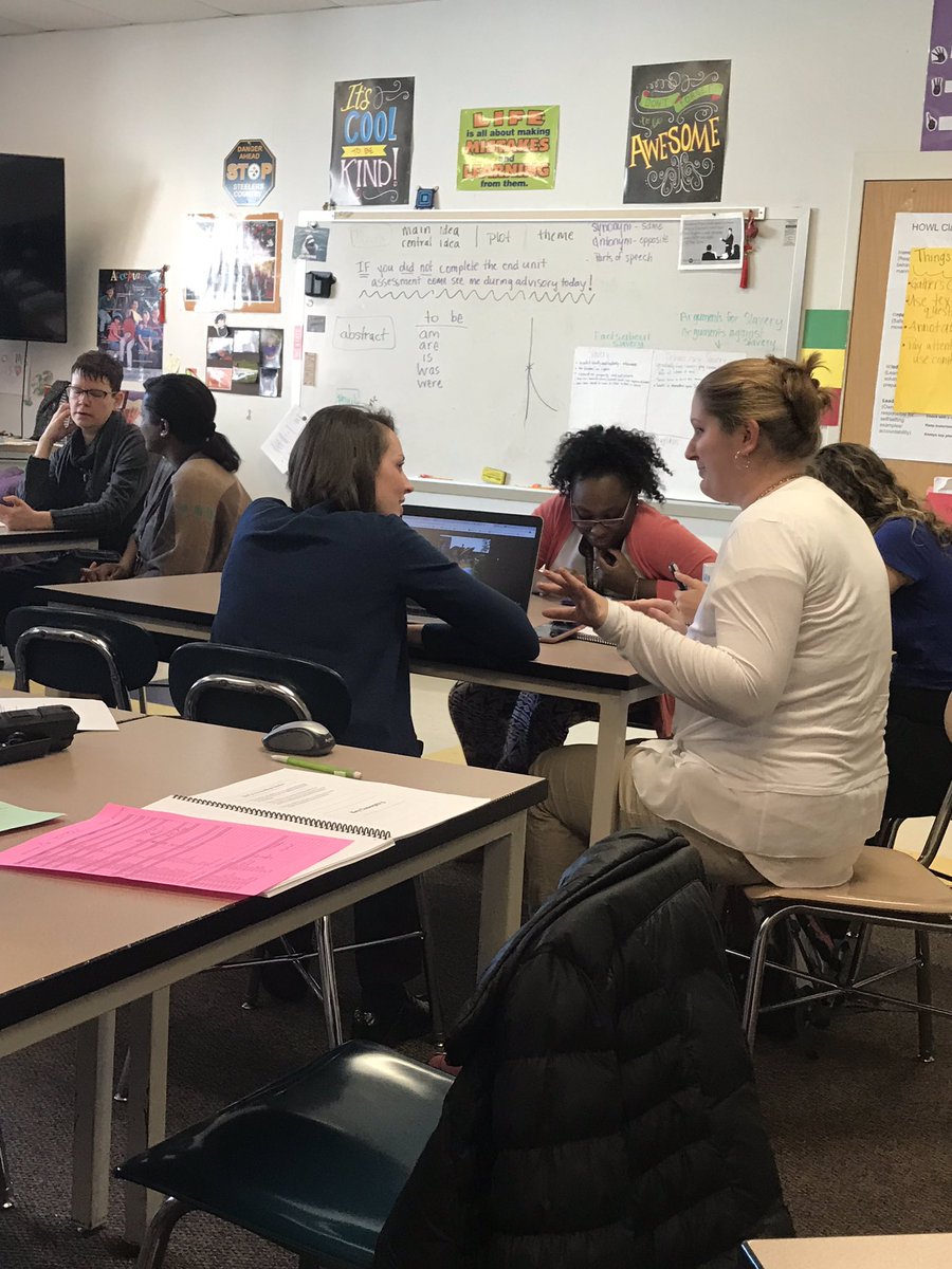 K_J_Hutchinson's tweet photo. Discussing the power of resourcing in CRM. Having these small group moments helps deepen our learning and connecting. @TRIresilience @WCPSSTeam #CommunityResilienceModel @CCMMSRedwolves https://t.co/l8QtFxKN5i