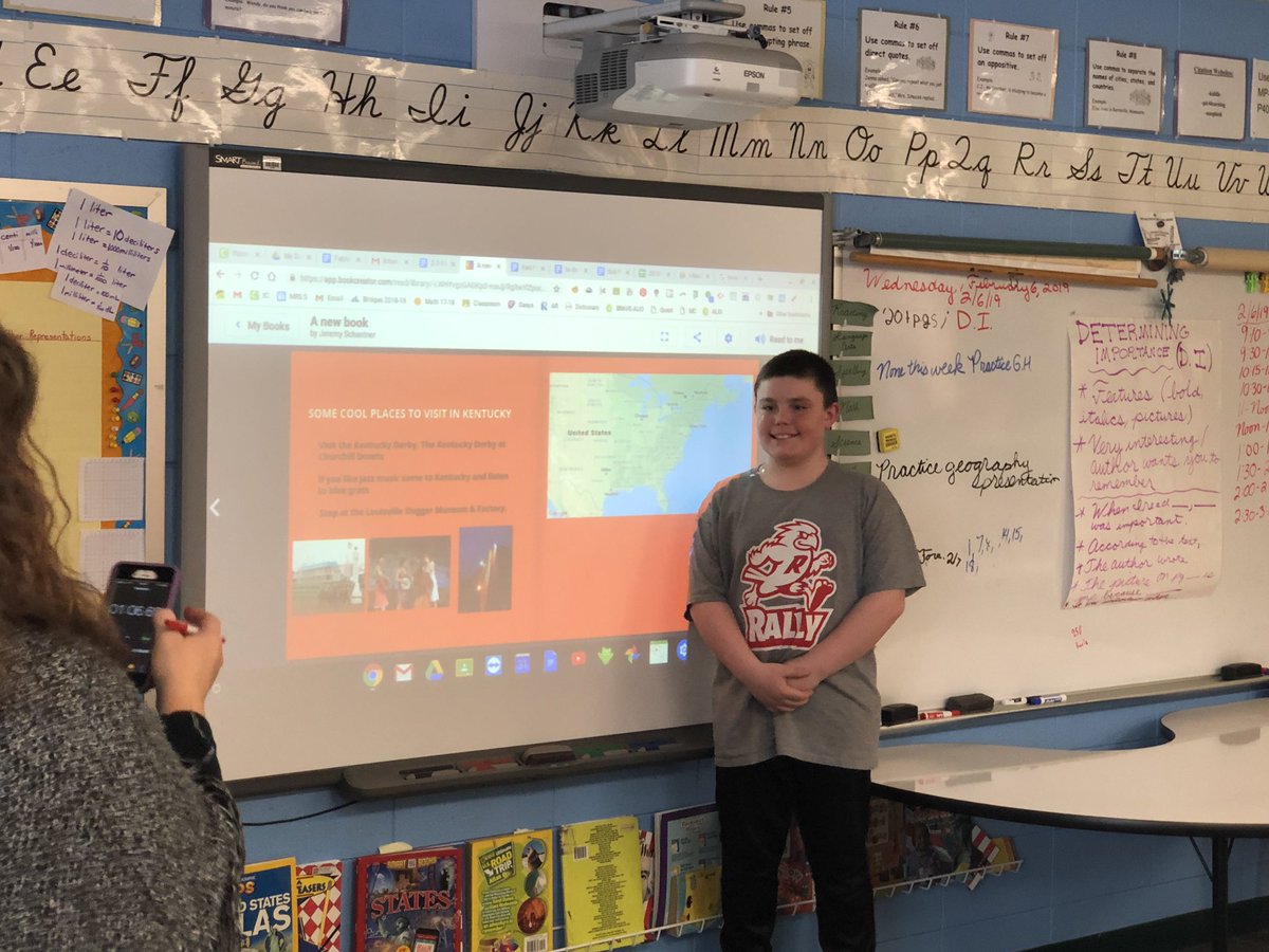 MrKelly027's tweet photo. Inspired by #QuestElem’s geography presentations. Great use of @BookCreatorApp for presenting! These presentations are making me want to travel! https://t.co/c3y8Y8mQOo