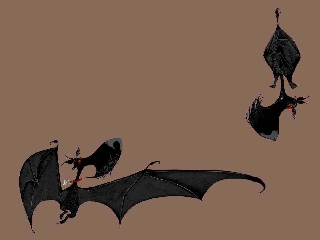 Some bat dogs I designed for Coraline. #Coraline #Coraline10 #batdogs