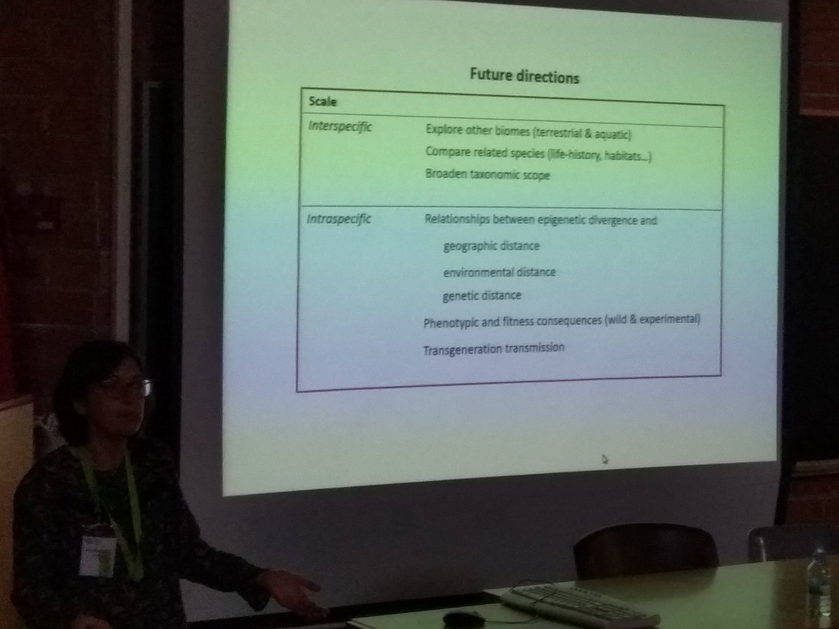 Great talk of #ConchitaAlonso on Ecological Epigenetics open the TS.07 (#EvolutionaryEcology) at #SIBECOL2019