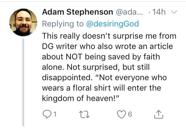alex_mcneilly's tweet photo. @Ameen_HGA @desiringGod And this is slander. It’s a smear on the author intended to wrongly discredit him. I defy you to find anywhere this author says that we’re not justified by faith alone. https://t.co/dTPuXrI09K