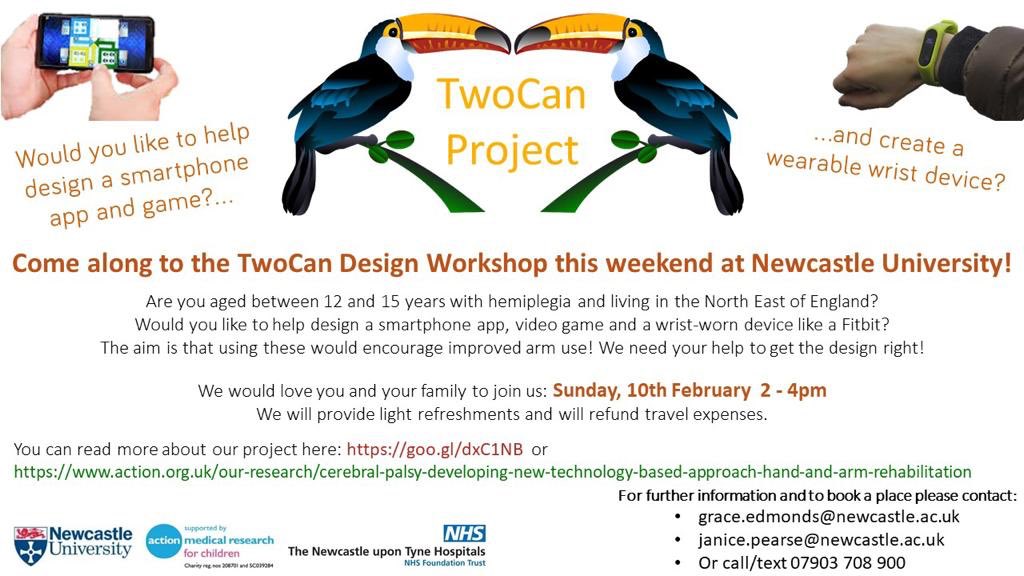 UnderstandFrame's tweet photo. Are you aged 12-15 with hemiplegia &amp; living in the North East? Come along to @UniofNewcastle! @JanicepeaOT https://t.co/xZTSywoIWo
