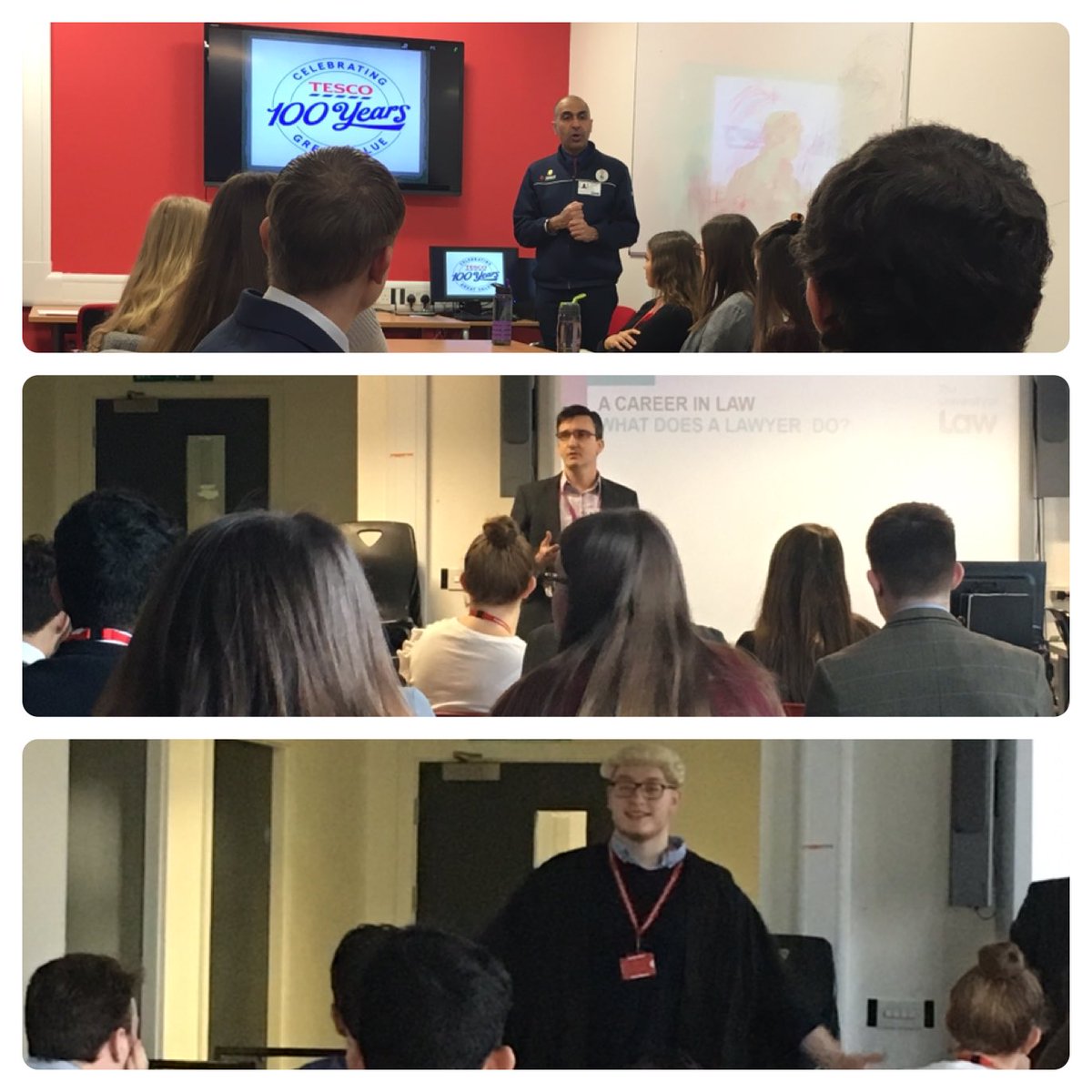 Careers at Shelfield Academy (@careershelfield) on Twitter photo More great speakers have been in from the world of work today to talk to our sixth form students. <a href="/SidSidhu730/">Bhupinder Sidhu</a> from <a href="/Tesco/">Tesco</a> delivered a talk on careers in retail and Lee from <a href="/UniversityofLaw/">The University of Law</a> who talked about careers in law. Students enjoyed trying on the attire of a Barrister! More great speakers have been in from the world of work today to talk to our sixth form students. <a href="/SidSidhu730/">Bhupinder Sidhu</a> from <a href="/Tesco/">Tesco</a> delivered a talk on careers in retail and Lee from <a href="/UniversityofLaw/">The University of Law</a> who talked about careers in law. Students enjoyed trying on the attire of a Barrister!