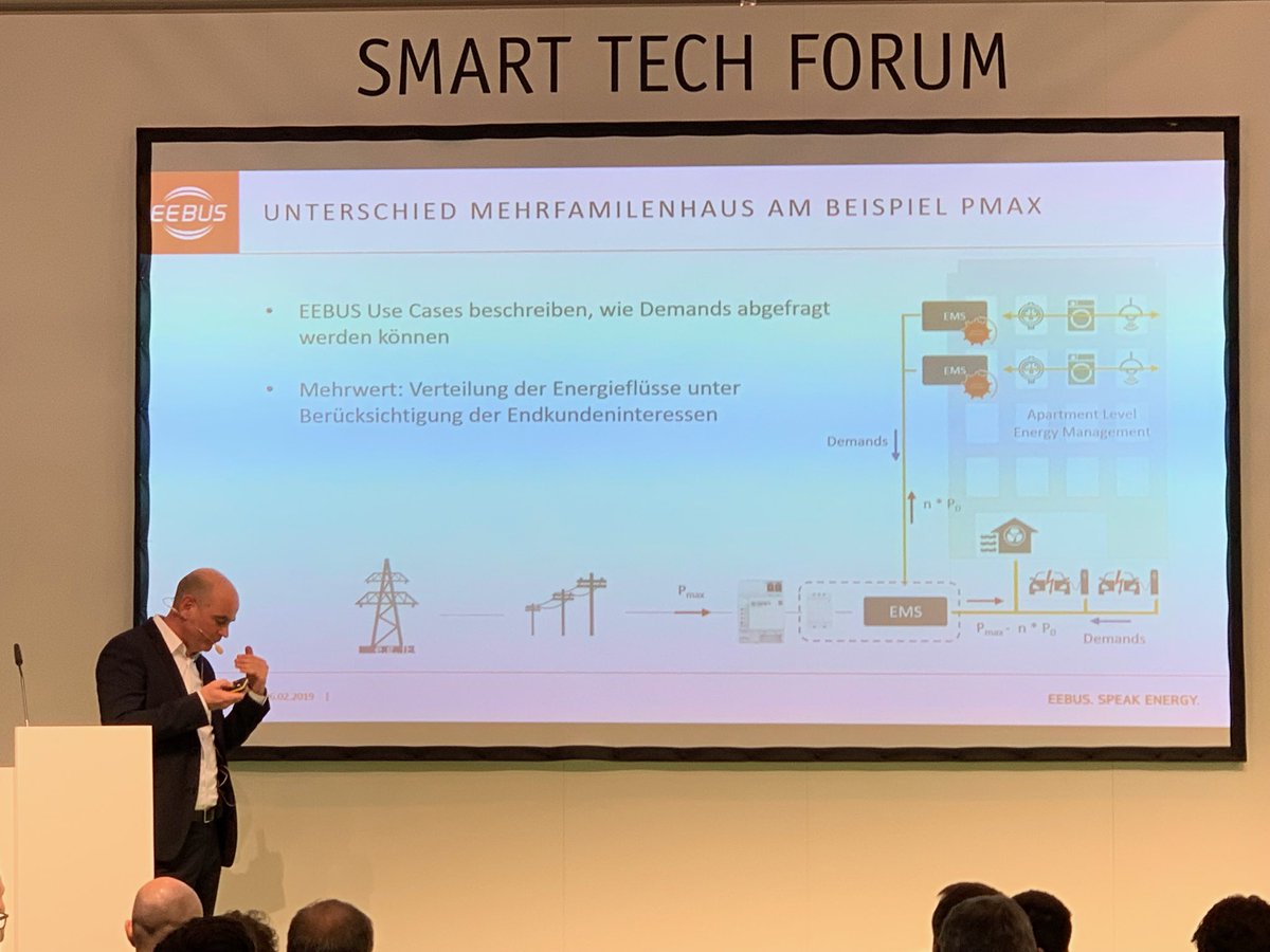 EEBUS_ORG's tweet photo. Bedingte und unbedingte Anschlussleistung - mit der #EEBUS Kommunikation lassen sich das einzelne Haus und große Gebäude an wechselhafte Netzbedingungen anpassen. #SmartTechForum #Eworld2019   ⁦@ZVEIorg⁩ #Energiemanagement https://t.co/FcfntOEUK8