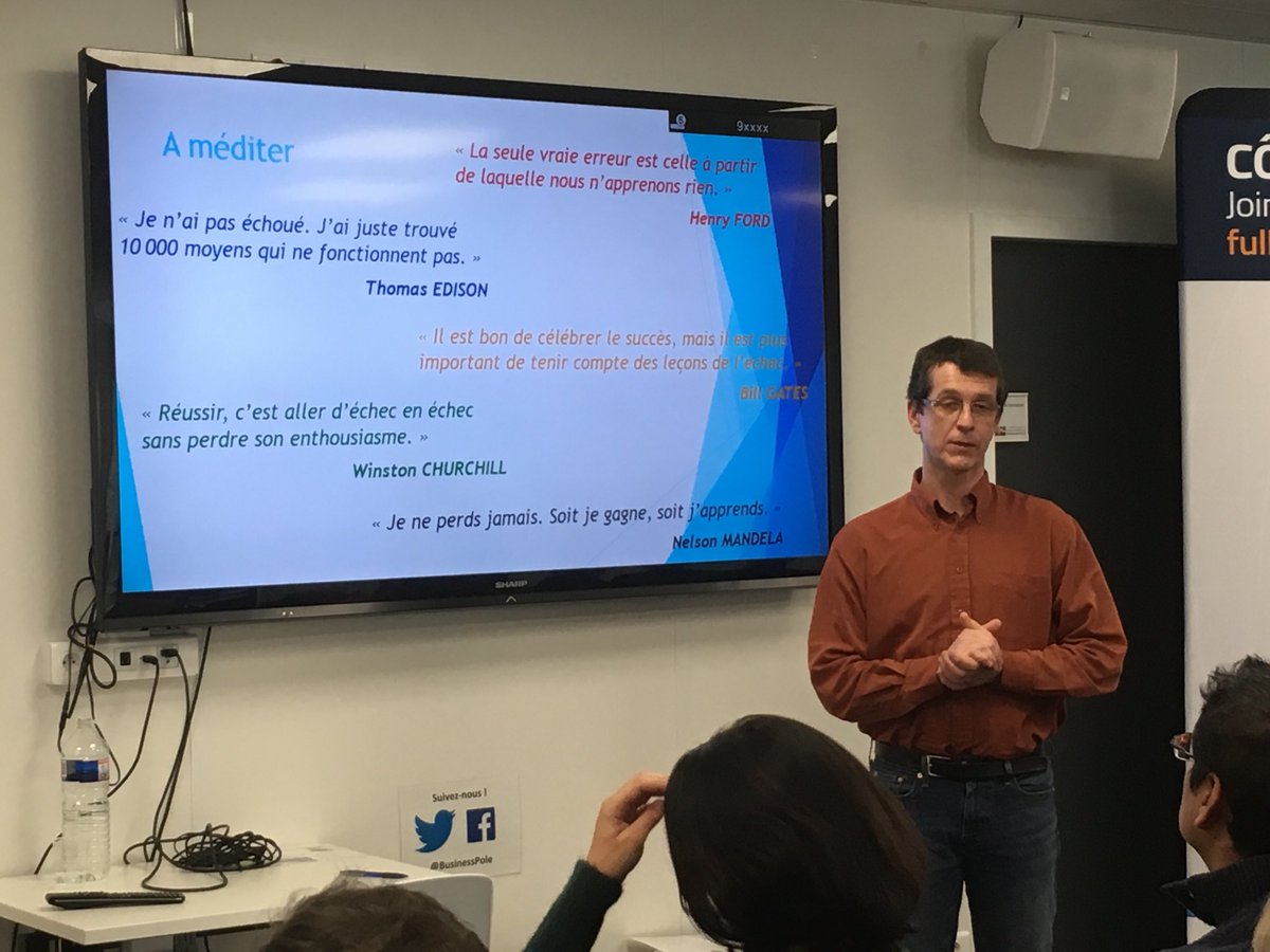 vetheault's tweet photo. Très belle présentation sur l’agilité, merci Frédéric pour ces rappels sur comment apprendre de ses echecs #Telecomvalley https://t.co/QN3g6d30FQ