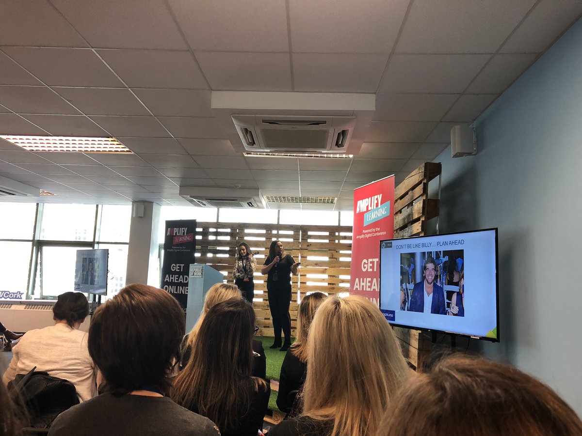 NiamhMurphyETC's tweet image. My old business colleague @judyhops @HopkinsComms presents at #amplifydigi