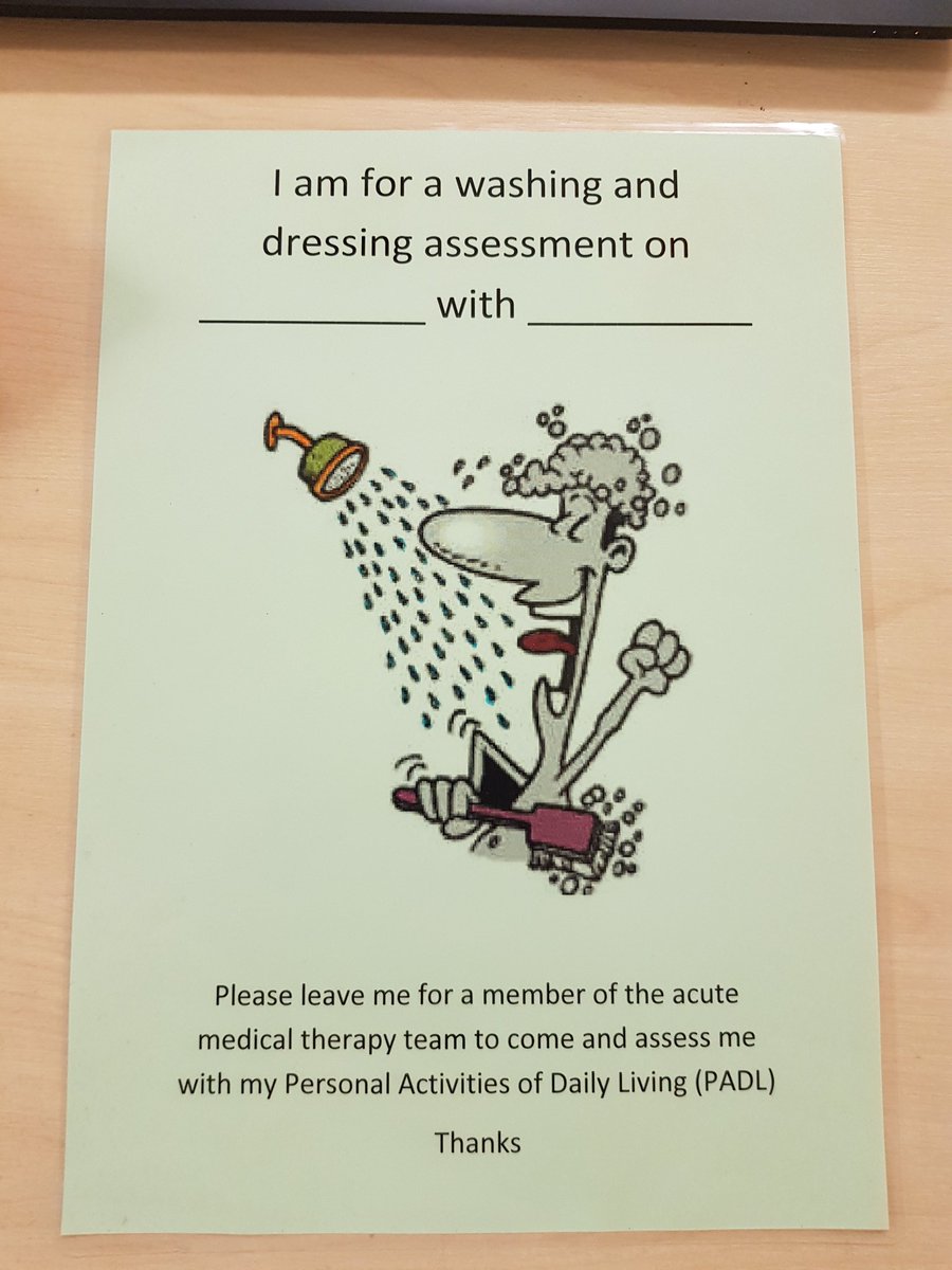 Our integrated therapy assistants help promote&maintain patients independence by completing Personal Activities of Daily Living tasks (showering, oral hygiene, dressing etc)whilst they are on the wards.This builds confidence&assists with the therapists assessments #assistantmonth