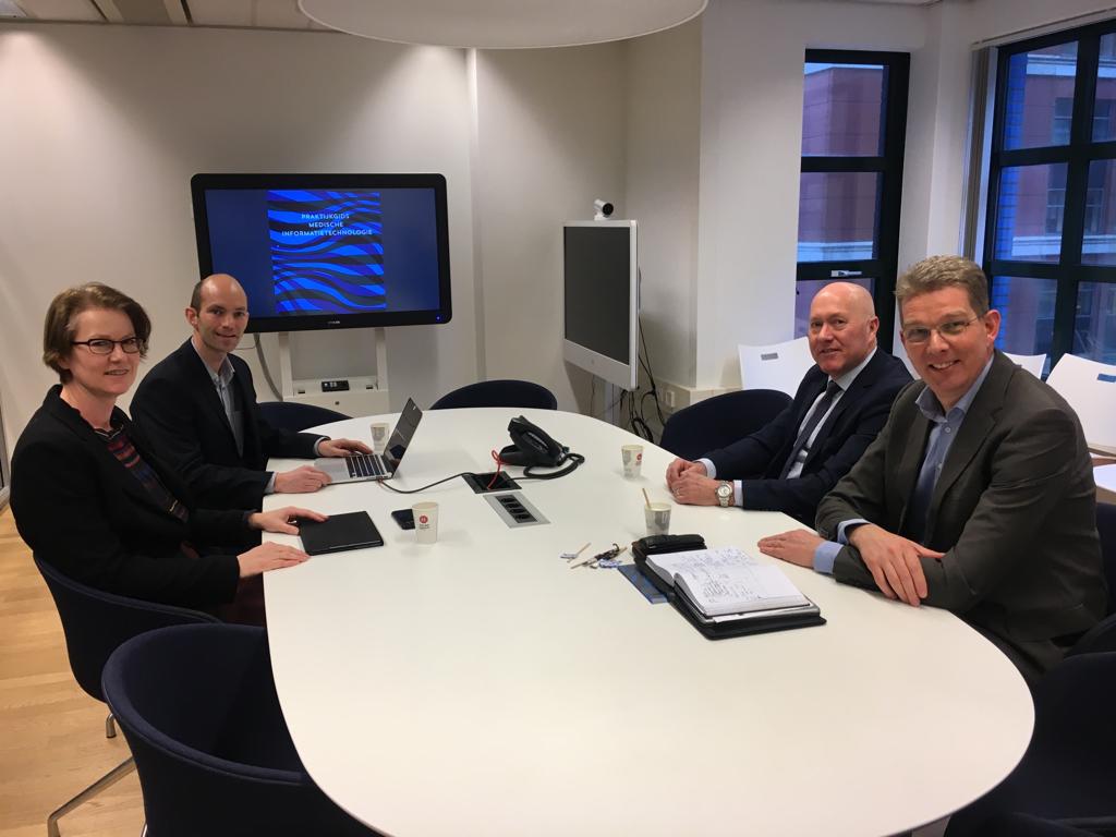 VoorzitterNVKF's tweet photo. Mooi gesprek gehad bij @MinVWS over de uitdagingen in het werkveld van de medische technologie en de Praktijkgids Medische Informatietechnologie #KoepelMT https://t.co/XHi3bOiqzK @EBroers @thierryfelkers @VZInl @de_specialisten https://t.co/YGXoWCtie3