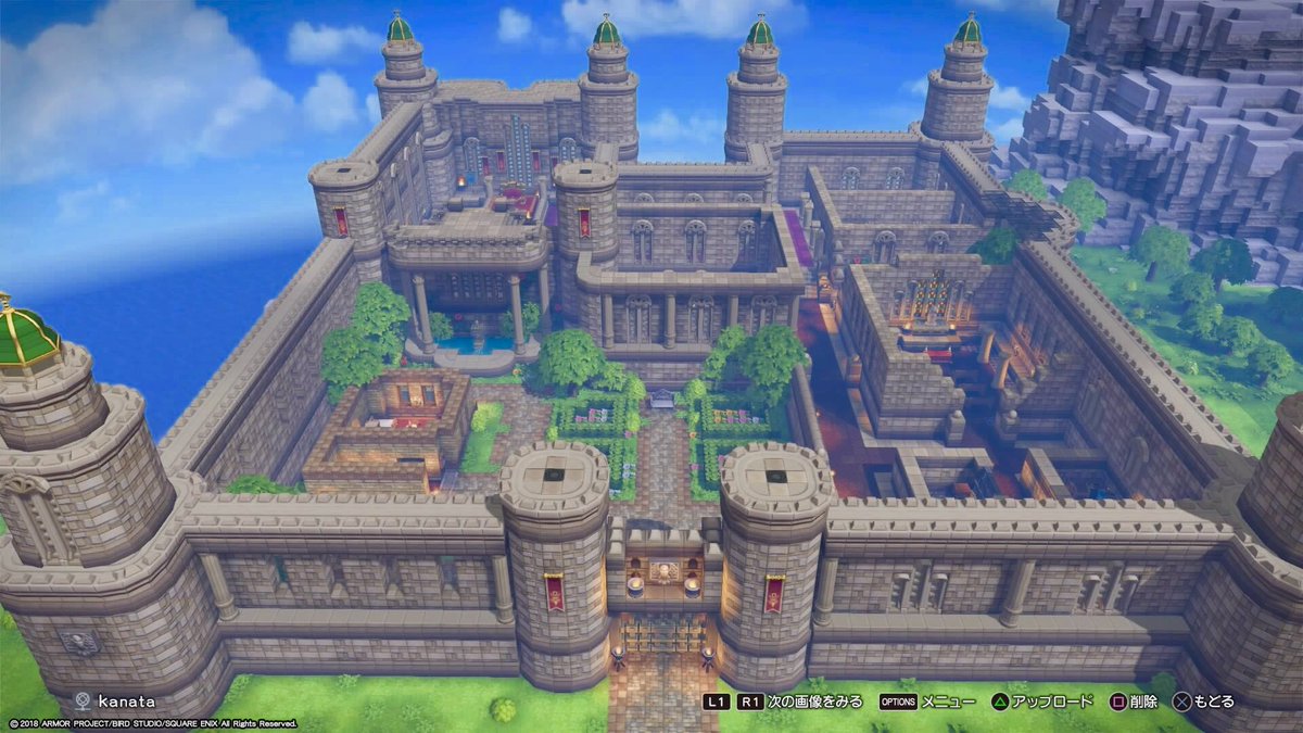 かなた サマルトリアのお城 1fを再現してみました 王子の部屋や兵舎などアレンジもいくつかありますが 出来るだけ原作に近い形で表現できるよう意識して作りました Dqb2