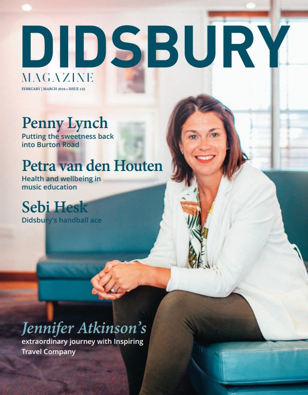 ITCTravel's tweet photo. In the latest issue of Didsbury Magazine, our Chair Jennifer Atkinson chats about life in #Didsbury and her journey from Marketing Manager to Chairman. Read the full interview online or pick up your copy today > https://t.co/yCBzXvlvqs @didsburymag @JenChairITC https://t.co/98f6mHCqxR