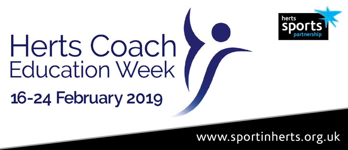 It's big, it's back, and it's not full! Our 2019 Coach Education Week programme is filling fast, but we still have spaces on a few courses:

• Dealing with Challenging #Behaviour
• Sport #Psychology for Coaches
• Strength &amp; Conditioning for All

Book: sportinherts.org.uk/training-devel…