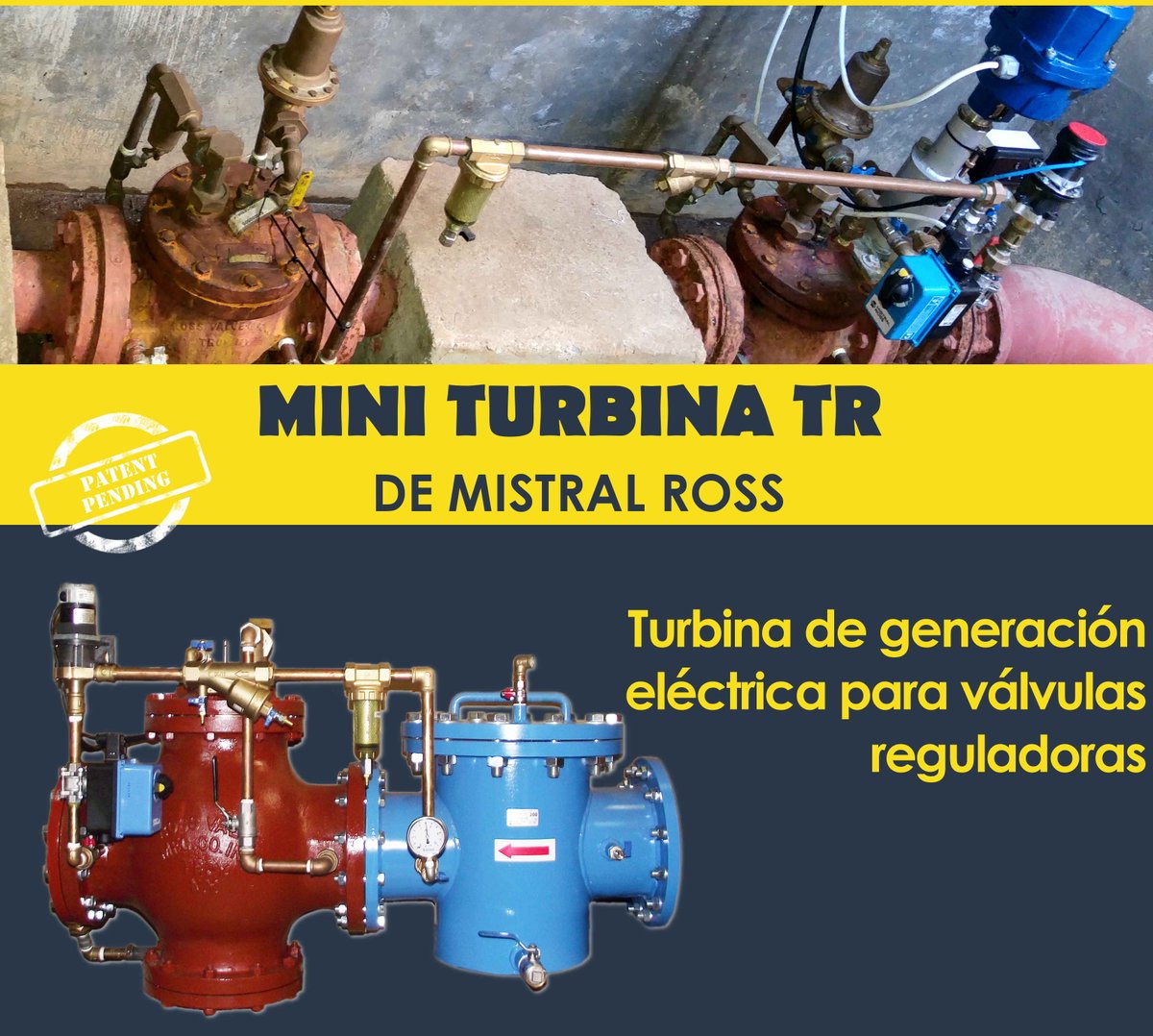 ValvulasRoss's tweet photo. ¿Necesitas un aporte eléctrico en la arqueta? puedes conseguirlo mediante nuestra Micro #Turbina TR  si quieres saber más puedes ver el link: https://t.co/0vMjIJXi2D  o pasarte por nuestro stand en #Smagua2019 #generarenergia https://t.co/9domfqgMQU