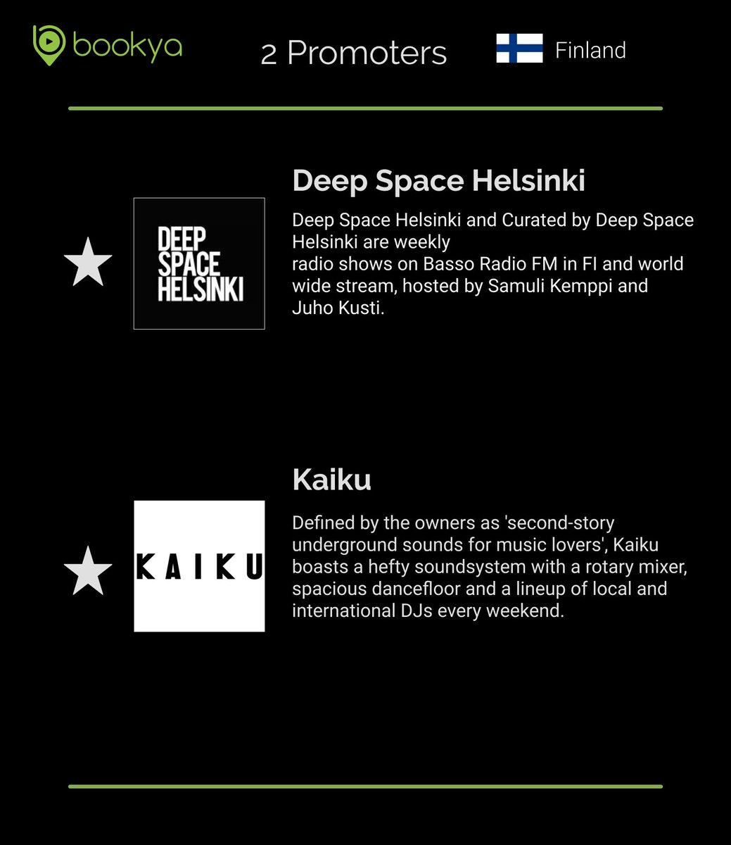 bookyacom's tweet photo. Did you know these promoters from Finland?

Find out more on: https://t.co/cRZyamkD0d https://t.co/0znBiznfqG