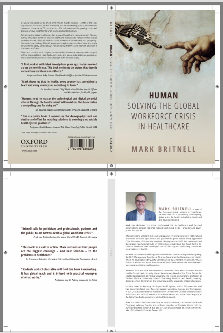 We will be 18 million #health #workers short by 2030. Time to take action. Delighted to be told that printing almost complete and my new book ‘Human: Solving the global workforce crisis in healthcare’ is ready to pre-order with hard copy delivered in March global.oup.com/academic/produ…