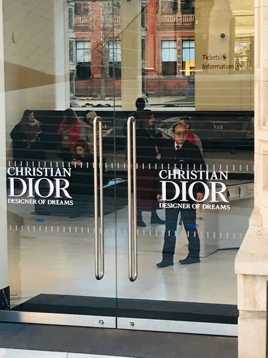 PraxisLimitedUK's tweet photo. last week @PraxisLimitedUK installed #Banners, #Decals, #signage for the #Dior exhibition at @V_and_A Mono banners https://t.co/y3C0sxDFzc #wayfinding #display #café #restaurant for @benguo. Manifest, exterior banner https://t.co/Ig95NI7aqt Exhibition &amp; Cromwell Road entrances https://t.co/5rTp9JP6MQ