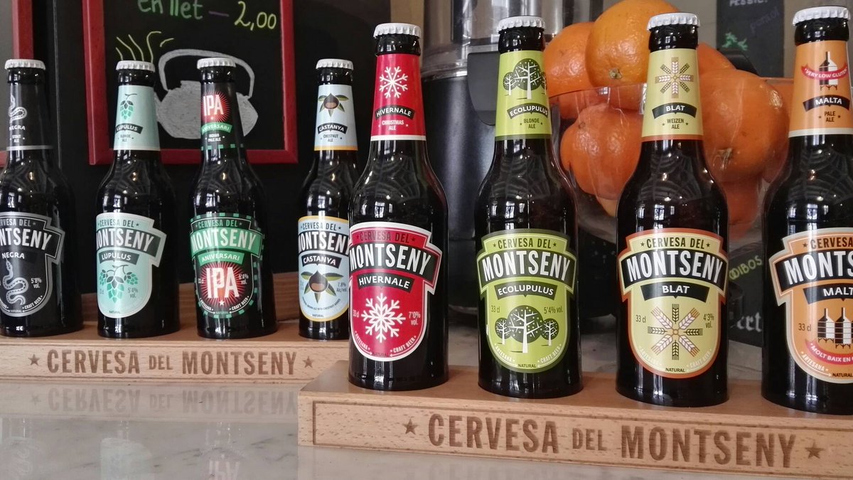 cafepampol's tweet photo. Ara al #CafèPàmpol podràs trobar més de 10 varietats diferents de #cervesaartesana del Montseny. Si t'agrada la cervesa artesana, vine al Pàmpol, és l'únic lloc de Rubí on les podràs beure! @cervesamontseny 
#eco #artesanes #km0 #vedegust #rubicity #novetats19 #igersrubi https://t.co/hRHEzYzE6q