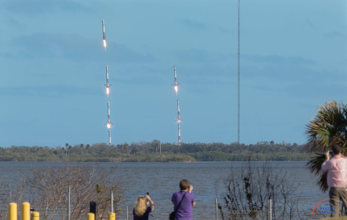 Mike_Seeley's tweet image. #OTD 1 yr ago, #SpaceX made history as the world got to see the #FalconHeavy in action for the 1st time.  

Looking back on my pictures from that day, I have the same reaction now as I did then: Wow. Just, wow. 

2nd FH flight= #Arabsat6a, currently set for NET March. 

📷: me